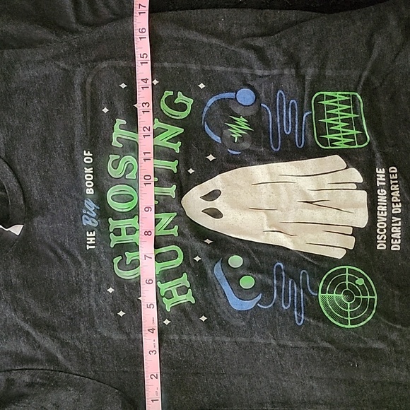 "The Big Book of Ghost Hunting T-shirt" SM Dark Gray - Picture 4 of 8